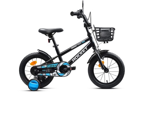 Велосипед 14" Rocket First, цвет черный