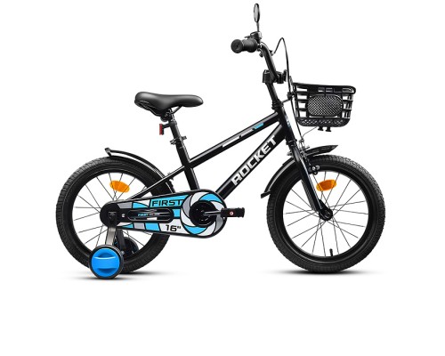 Велосипед 16" Rocket First, цвет черный