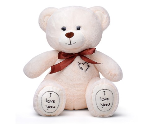 Медведь Фил, 30 см сидя, латте