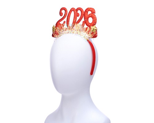 Ободок карнавальный "2026" в пакете