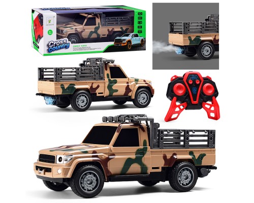 Машина "Пикап-камуфляж" р/у, с дымом, 27 MHz, в коробке