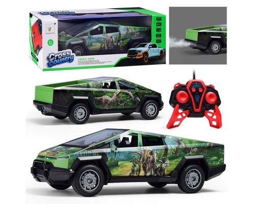 Машина"Дино" р/у, с дымом, 27 MHz, в коробке