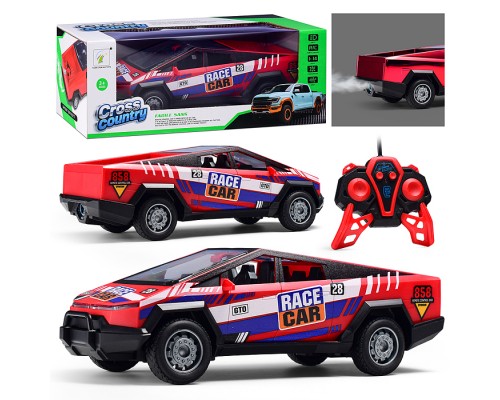 Машина "Спортивный авто" р/у, с дымом, 27 MHz, в коробке