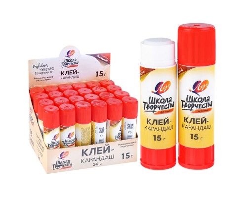 Клей-карандаш "Школа творчества" 15 г