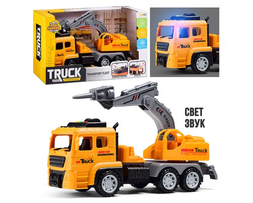 Машина "СпецСтрой" (свет, звук) в коробке