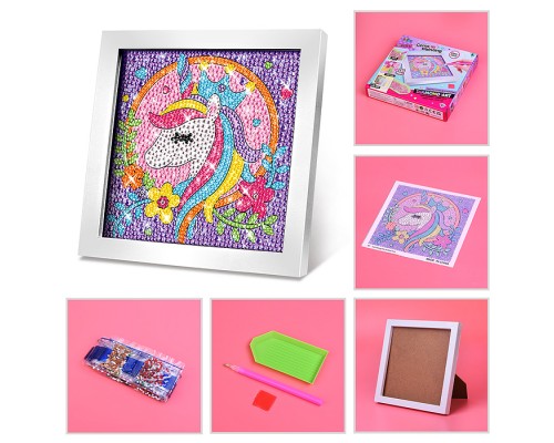 Мозаика алмазная A5501B "Единорожка" в коробке