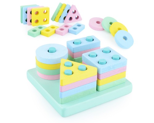 Логическая пирамидка "Форма и цвет"