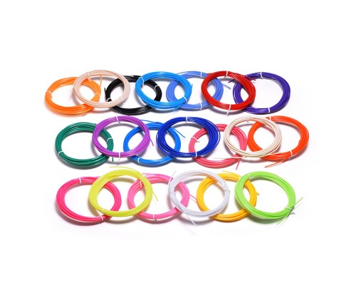 Набор пластика для ручки 3D (20 цветов по 5 м)