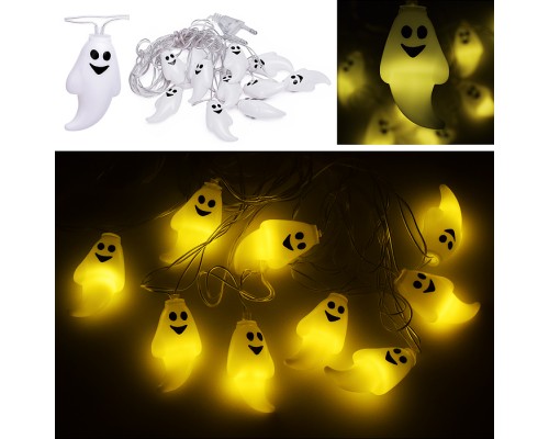 Электрогирлянда Привидения, 2м, 10 ламп