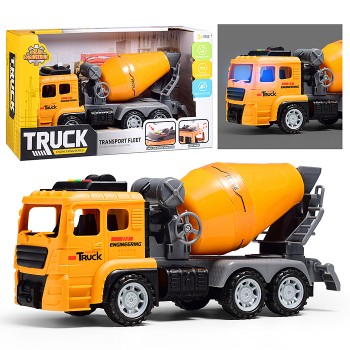 Машина "Бетономешалка" (свет, звук) в коробке