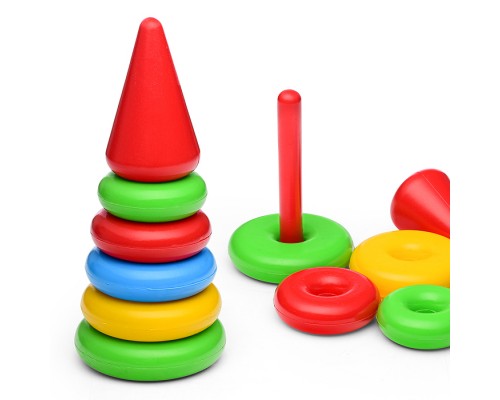 Пирамида 5 колец с наконечником, в сетке