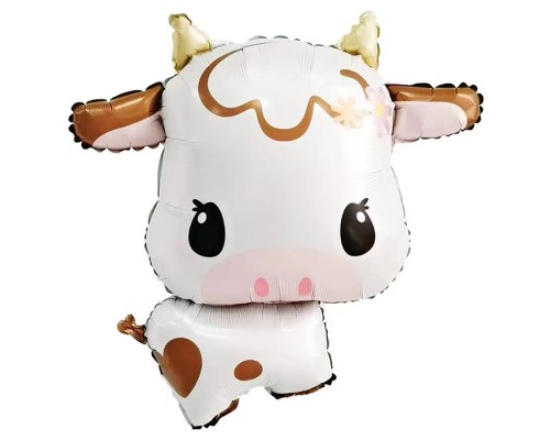 Шар (28''/71 см) Фигура, Милая корова, 1 шт. в уп.
