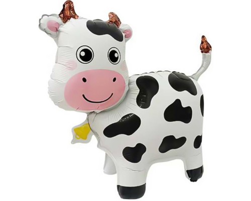 Шар 3D (24''/61 см) Фигура, Милая корова, 1 шт. в уп.