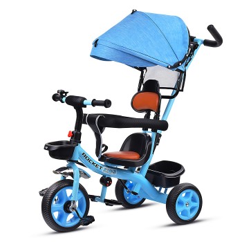 Велосипед 3-х колесный, голубой