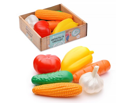 Набор "Овощи" 6 предметов в ящике