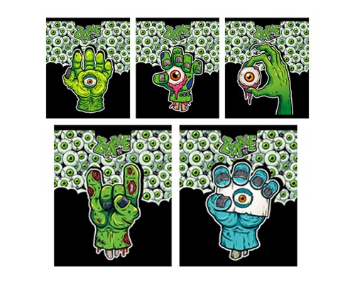 Тетрадь 48л. клетка А5 "ЗомбиБук" скрепка (микс)