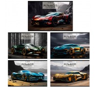 Альбом для рисования 24л. "Спорткар" А4 скрепка