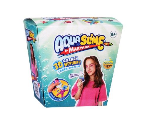 Игрушка для детей старше шести лет из цветного геля: набор для изготовления фигурки, модели &ldquo;Aqua Slime&rdquo;