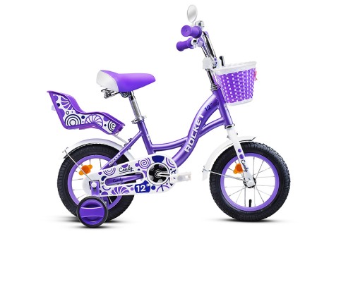 Велосипед 12" Rocket Candy, цвет фиолетовый