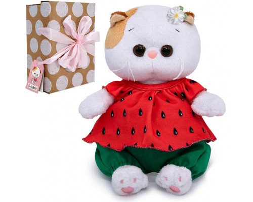 Кошка Ли-Ли BABY в костюмчике "Клубничка"