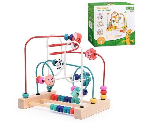 Игра Лабиринт "Зоо", со счетами