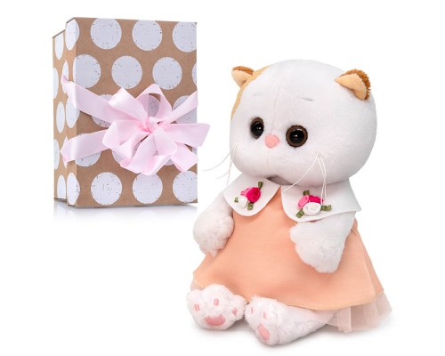 Кошка Ли-Ли BABY в персиковом платье