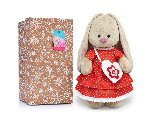 Зайка Ми в платье и с сумочкой-сердечком (большой)