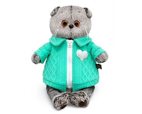 Кот Басик в куртке с сердечком