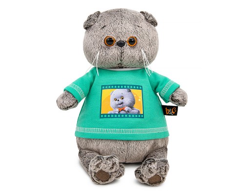 Кот Басик в лонгсливе с принтом "Мультсериал"