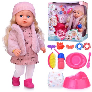 Кукла "Виктория" (пьет, писает, слезы) с аксессуарами, в коробке