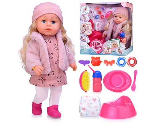 Кукла "Виктория" (пьет, писает, слезы) с аксессуарами, в коробке