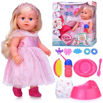 Кукла "Николь" (пьет, писает, слезы) с аксессуарами, в коробке