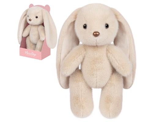 Зайка Бежевый, 20 см, в коробке