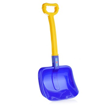 Лопата большая широкая, синяя
