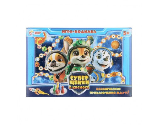 Настольная игра-ходилка "Суперщенки в космосе"