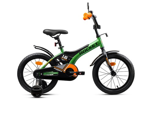 Велосипед 16" Rocket Phoenix, цвет зеленый