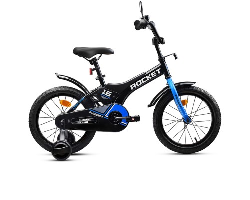 Велосипед 16" Rocket Phoenix, цвет черно/синий