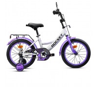 Велосипед 16" Rocket Gem, цвет белый/фиолетовый
