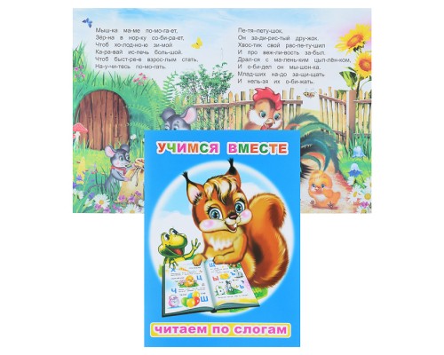 Книга.Читаем по слогам. Учимся вместе 6+