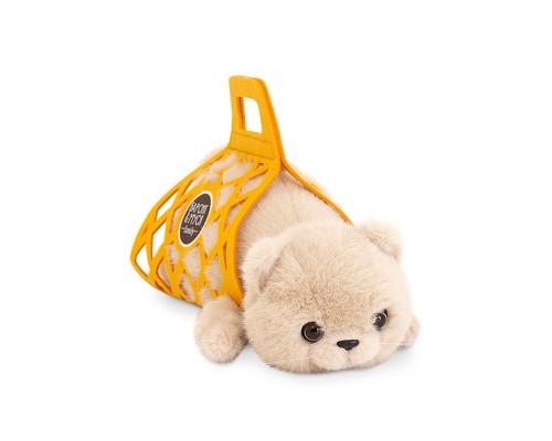 Кот Барсик в сумке бежевый 56