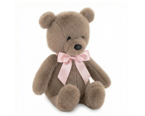 Медвежонок Тёпа мокко с пудровым бантом 33