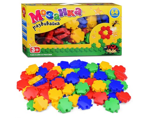 Мозаика-развивайка (64 дет)