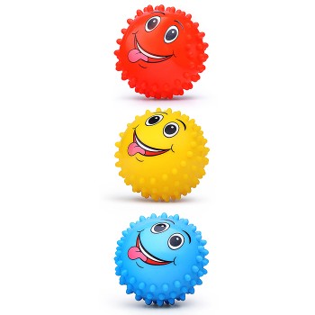 Мяч-ежик (3 шт. х 6см.) в сетке