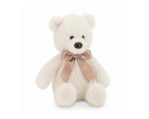 Медвежонок Тёпа белый с бантом 25