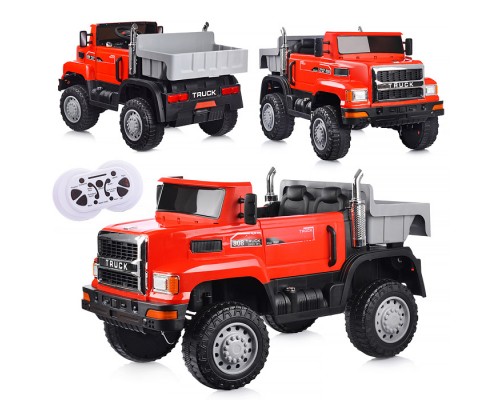 Электромобиль "Супер Трак" на аккумуляторе, с р/у управлением, в коробке (красный)