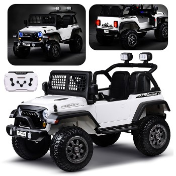 Электромобиль детский "Городской внедорожник" (цвет белый)