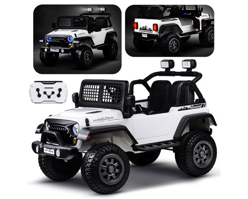 Электромобиль детский "Городской внедорожник" (цвет белый)