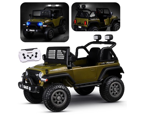 Электромобиль детский "Городской внедорожник" (цвет зеленый)