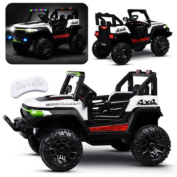 Электромобиль детский "Крутой внедорожник" (цвет серый)