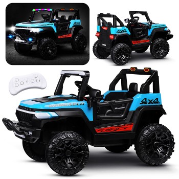 Электромобиль детский "Крутой внедорожник"(цвет синий)